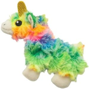Snugarooz Kitty Crinkle Dental Rainbow Momma Llama Cat Toy 4 Inch Cuddle